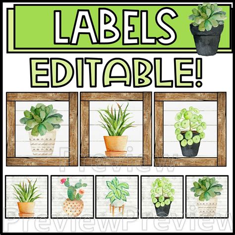 Free Printable Plant Labels Template